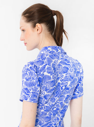 Bars Polo Dress in Secret Garden in Regatta