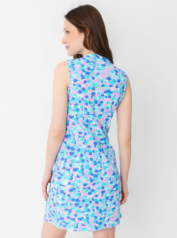 Bayview Dress in Hidden Shells in Lilac