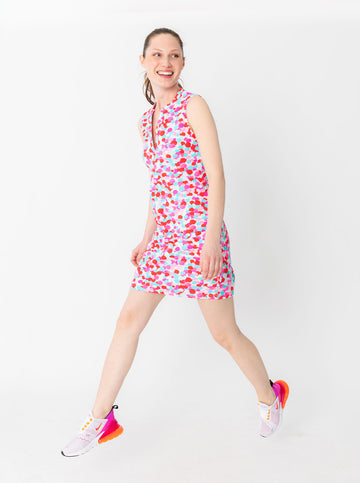 Bayview Dress in Hidden Shells in Poppy