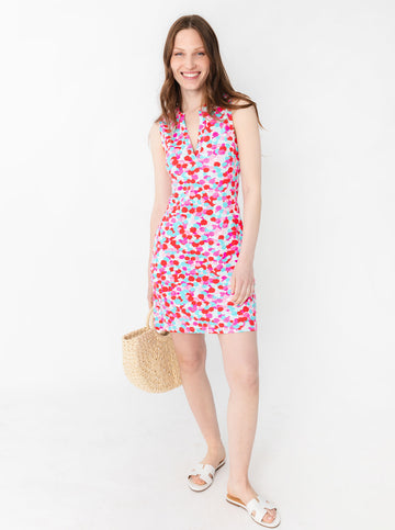 Bayview Dress in Hidden Shells in Poppy