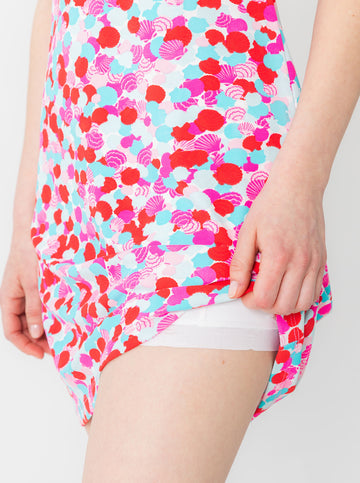 Bayview Dress in Hidden Shells in Poppy