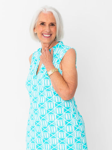 Bayview Dress in MAHI GOLD in Capri