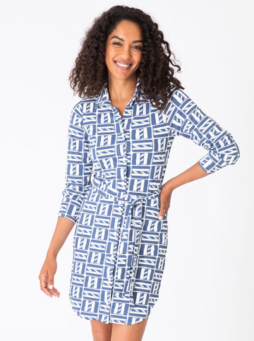 Daybreak Dress - Cape Cod in Navy