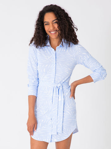 Daybreak Dress - Palm Isle in Regatta