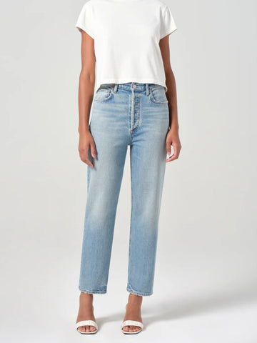 90's Pinch Waist Crop in Ripple