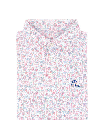The American Icon Polo in White