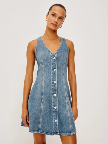 Anaheim Dress in Heritage Blue