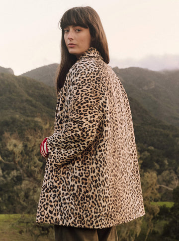 The Car Coat in Vintage Leopard