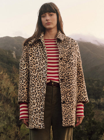 The Car Coat in Vintage Leopard