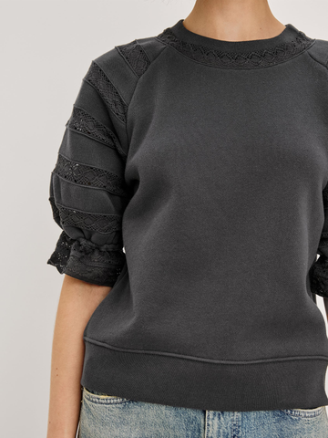 Aggy Top in Washed Black