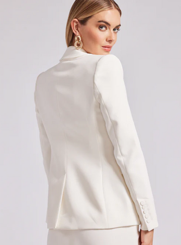 Aimee Crepe Blazer in White