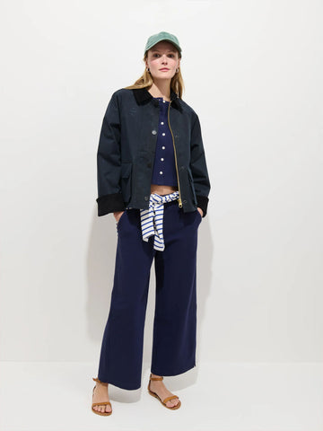 Cropped Chiltern Jacket in Navy