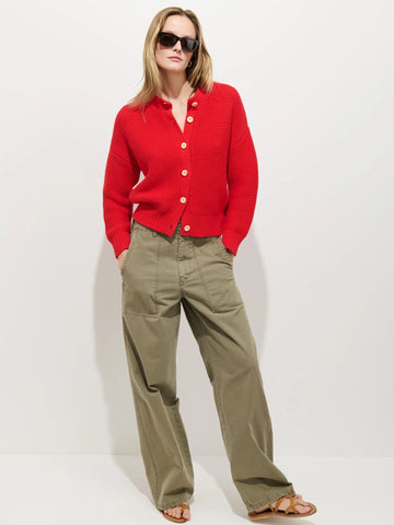 Nico Chunky Cardigan in Tomato