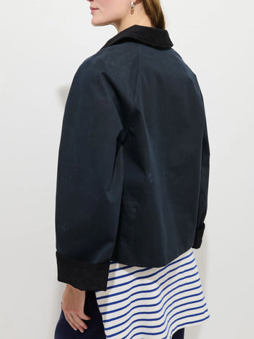 Cropped Chiltern Jacket in Navy