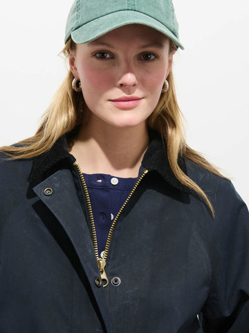 Cropped Chiltern Jacket in Navy