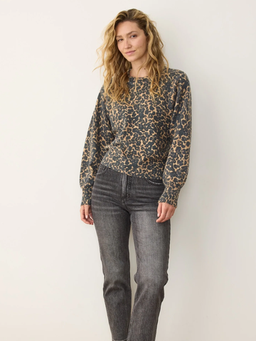 Alma Crewneck Sweater in Cheetah