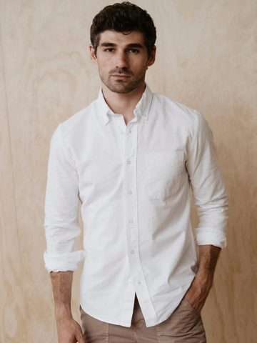 American Oxford Shirt in White