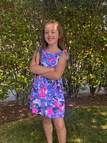 Amelia Dress in Spring Fling Lilac