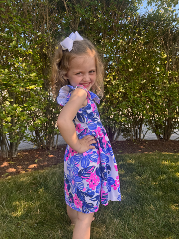 Amelia Dress in Spring Fling Lilac