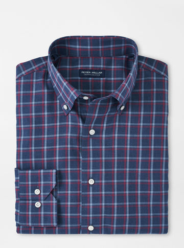 Andre Winter Soft Twill Sport Shirt in Navy