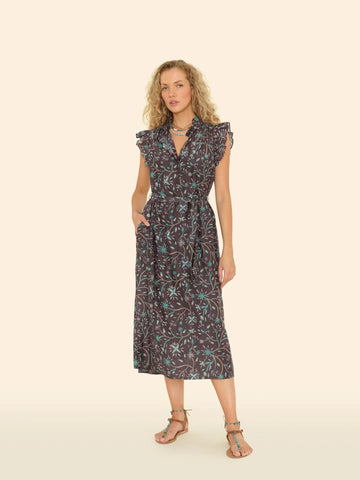 April Dress - Graphite Mint