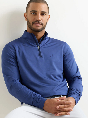 Custom Cape Perth Sugar Stripe Performance in Navy/Navy Sport
