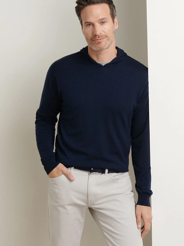 Autumn Crest Popover Hoodie in Navy