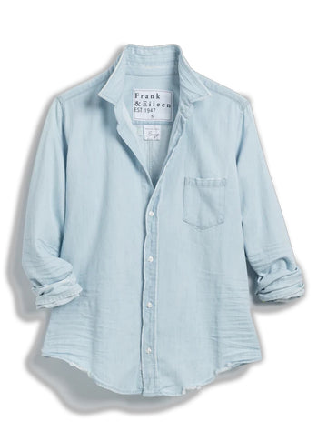 Barry Button-Up in Classic Blue Tattered Wash