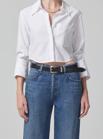 Bea Crop Top in White