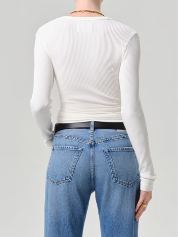 Bina Crewneck Top in Pashmina