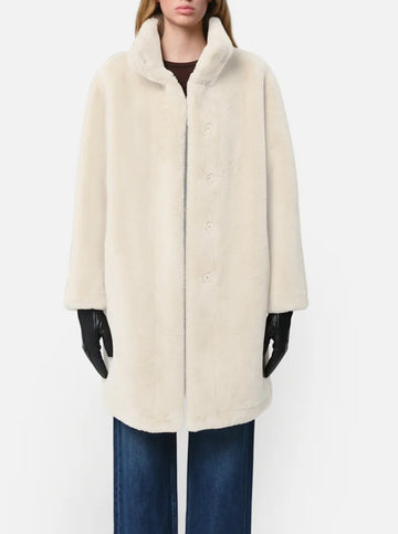 Blair Mid-Length Coat in Latte
