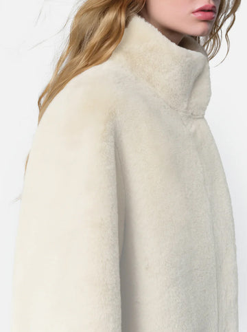 Blair Mid-Length Coat in Latte
