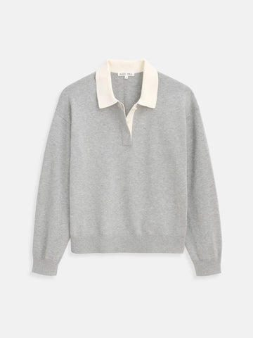 Bond St Polo in Grey Flannel