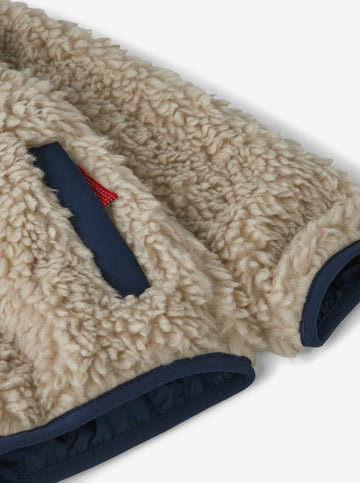Baby Retro-X® Fleece Jacket - Natural w/New Navy
