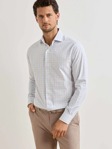 Basin Performance Poplin Sport Shirt in Multi