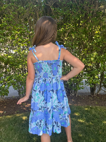 Bea Dress in Vintage Bouquet Blue