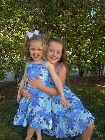 Bea Dress in Vintage Bouquet Blue