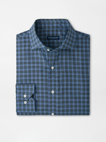 Bernard Cotton Sport Shirt in Windy Blue