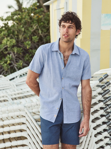 Better-Than-Linen Shirt in Chambray