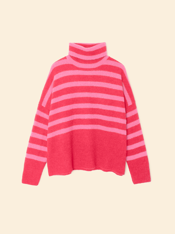 Brady Sweater in Red Rose
