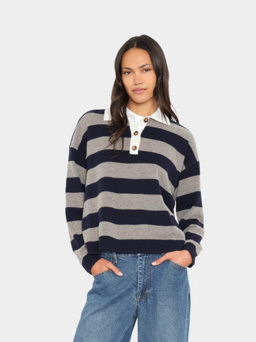 Braxton Sweater in Midnight Gray