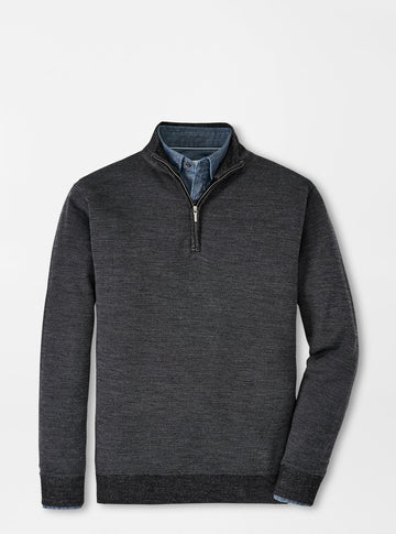 Breaker Birdseye Quarter-Zip - Black