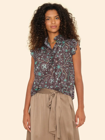 Brenna Top - Graphite Mint