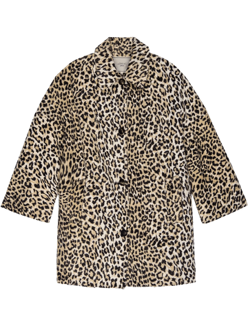 The Car Coat in Vintage Leopard