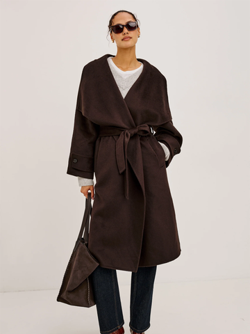 Celeste Coat in Chocolate