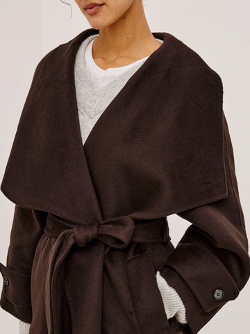 Celeste Coat in Chocolate