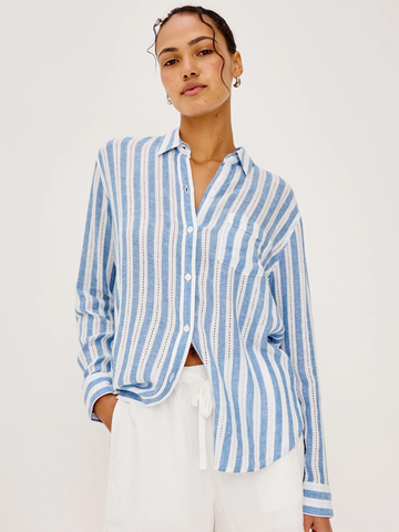 Charli Shirt in Atlantis Stripe