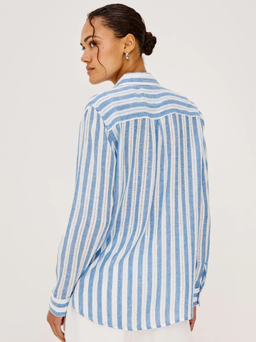 Charli Shirt in Atlantis Stripe