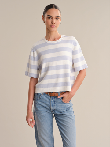 Colette Tee in Chalk Combo