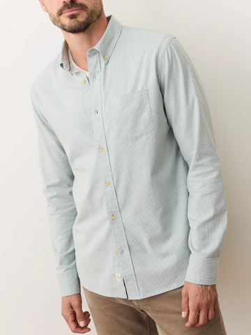California Oxford Shirt in Deep Sea Stripe